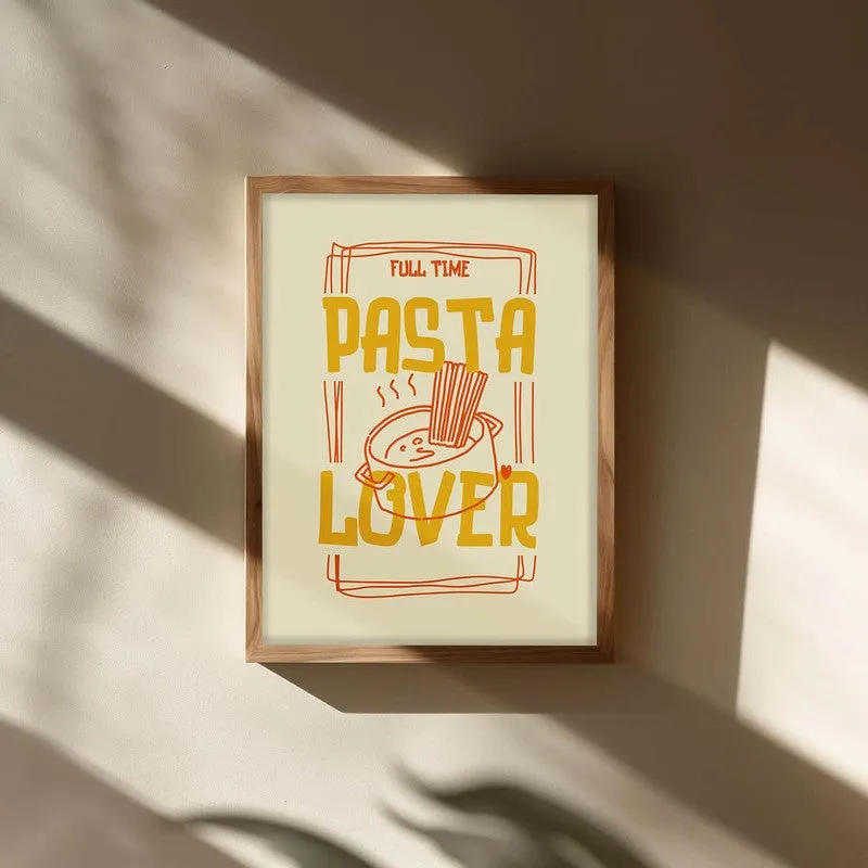 PastaLover Archival Canvas Wall Art (Brown) media 3