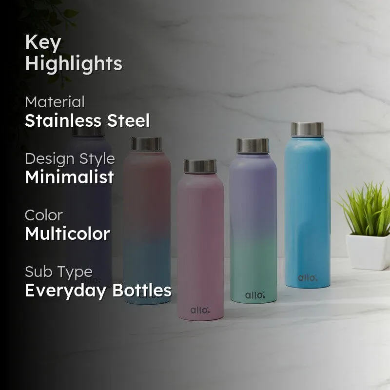 PureHydra Stainless Steel Water Bottle (950 mL Each) - Set Of Five media 2