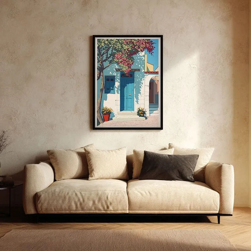 Azurelyn Canvas Wall Painting With Black Frame media 1