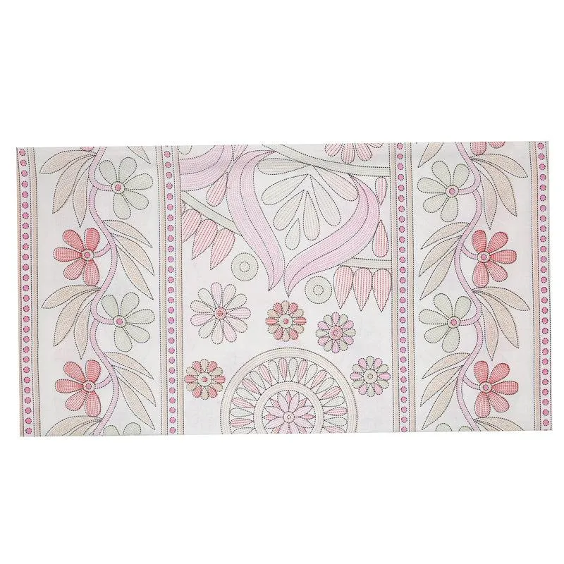 Madviya Floral Diwan Set (Pink) - Six Piece Set media 4