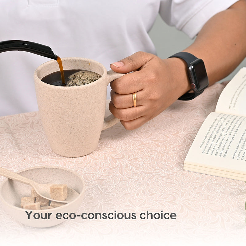 Natura Rice Husk Coffee Mug (300 mL Each) - Set of Four image 7