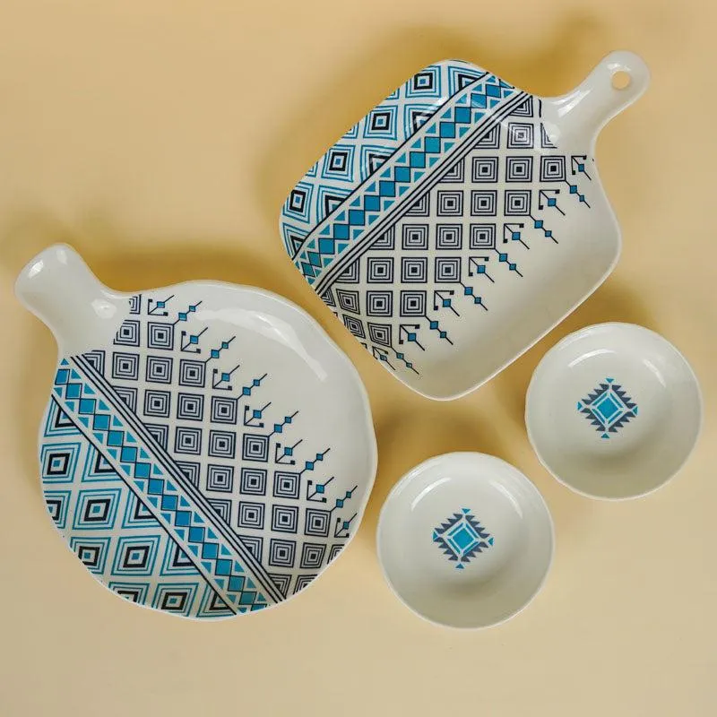 Jivo Chic Porcelain Serving Set - Four Piece Set media 4