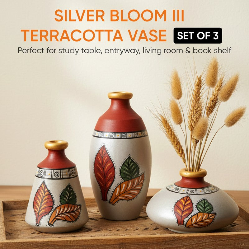 Musike Tribal Terracotta Vase - Set Of Three media 10