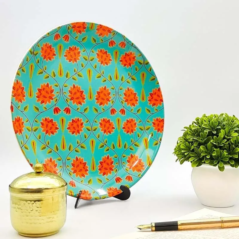 Day Bloom Decorative Plate - Green media 1