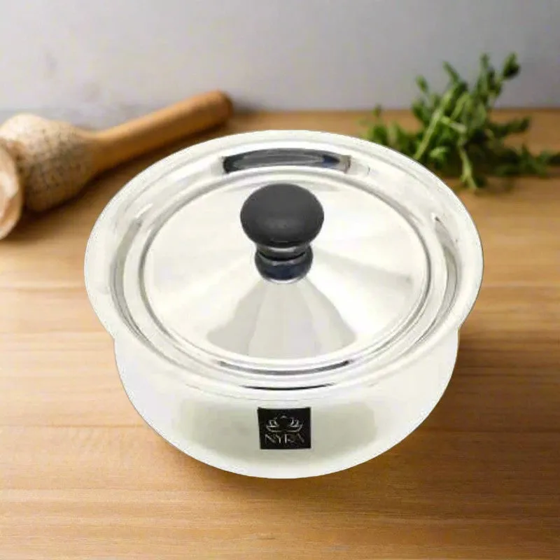 Silvara Stainless Steel Handi with Lid - 1500 mL media 5
