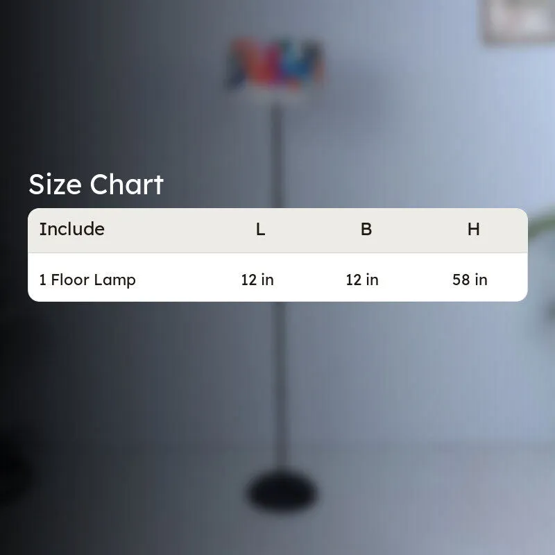 Clart Printed Metal Floor Lamp media 5
