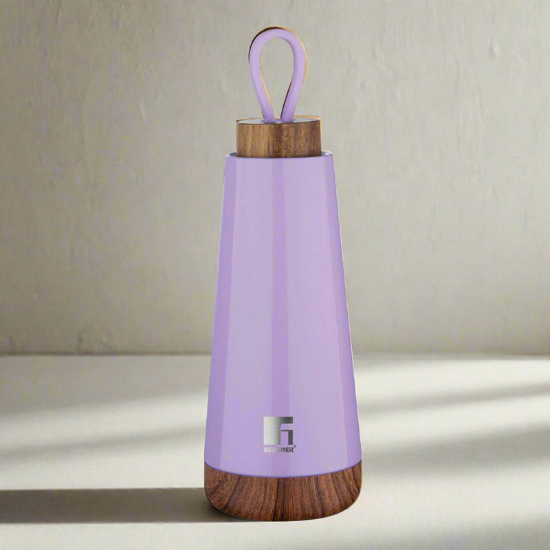 Bergner Walking Fairy Fountain Thermosteel Hot And Cold Flask (Purple) - 370 mL media 5