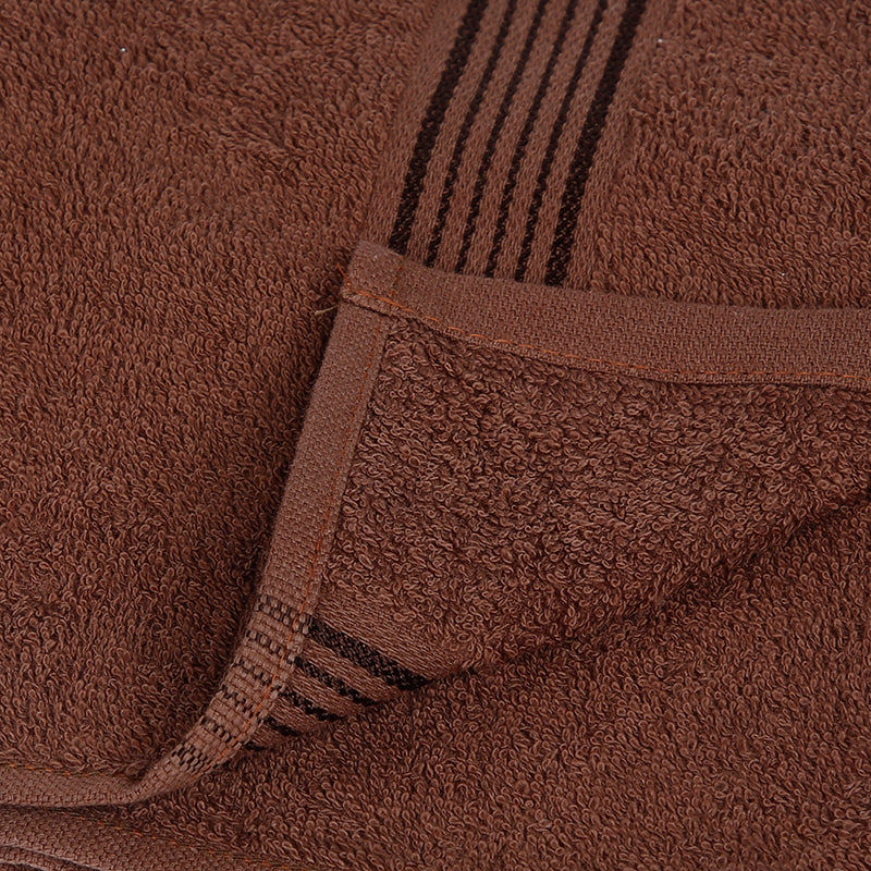 Pluma Cotton Hand & Face Towel (Brown) - Set Of Four media 5