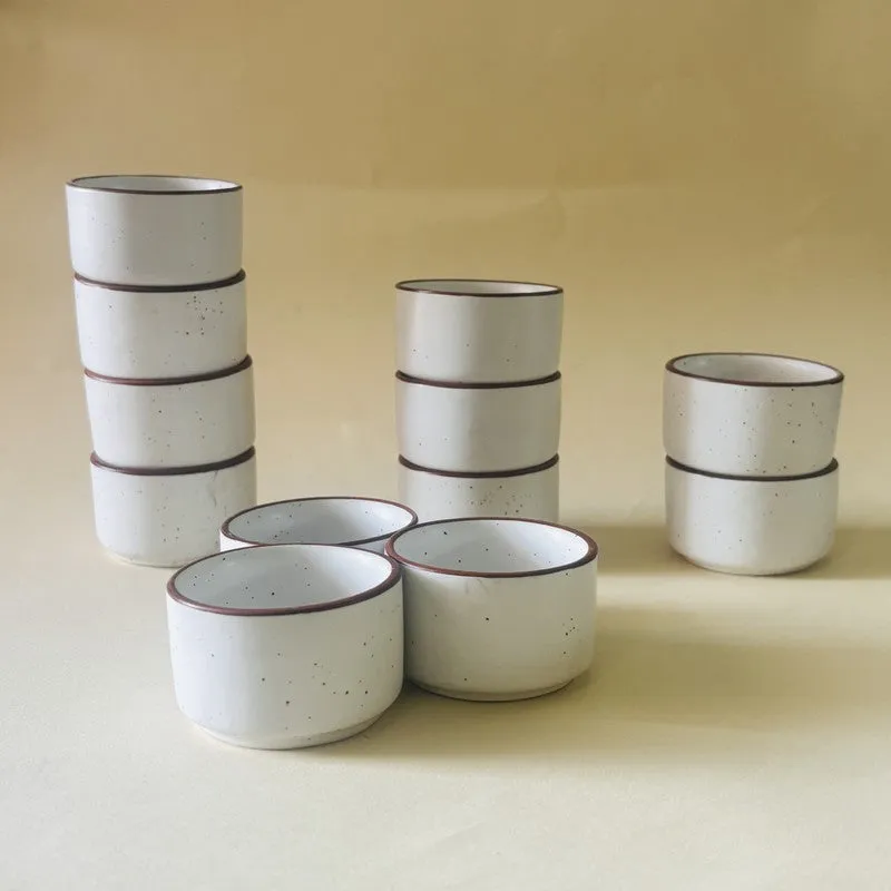 Ceramic Dip Bowl (50 mL Each) - Set of Twelve media 4