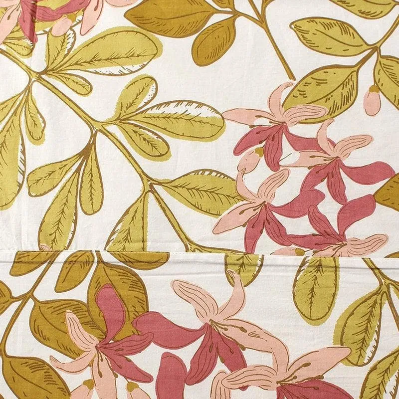 Moringa Cotton Bedsheet (Pink) - 180 TC media 7