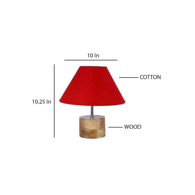 Malta Fabric Table Lamp - Red,Brown media 6