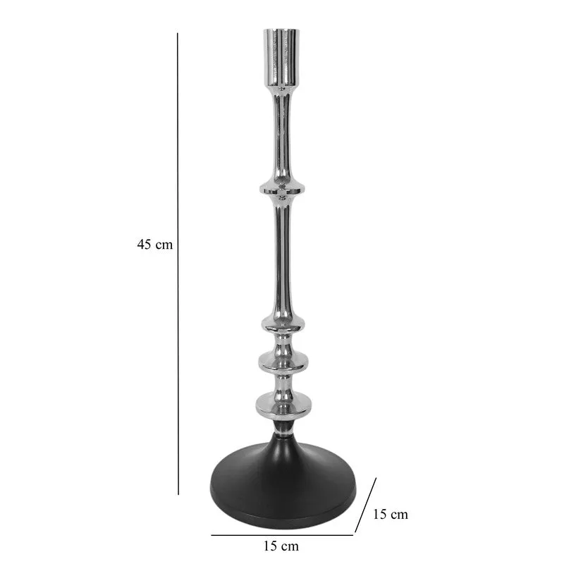 Imperial Crest Floor (Style Candle Holder - Silver) - Set Of Three media 4