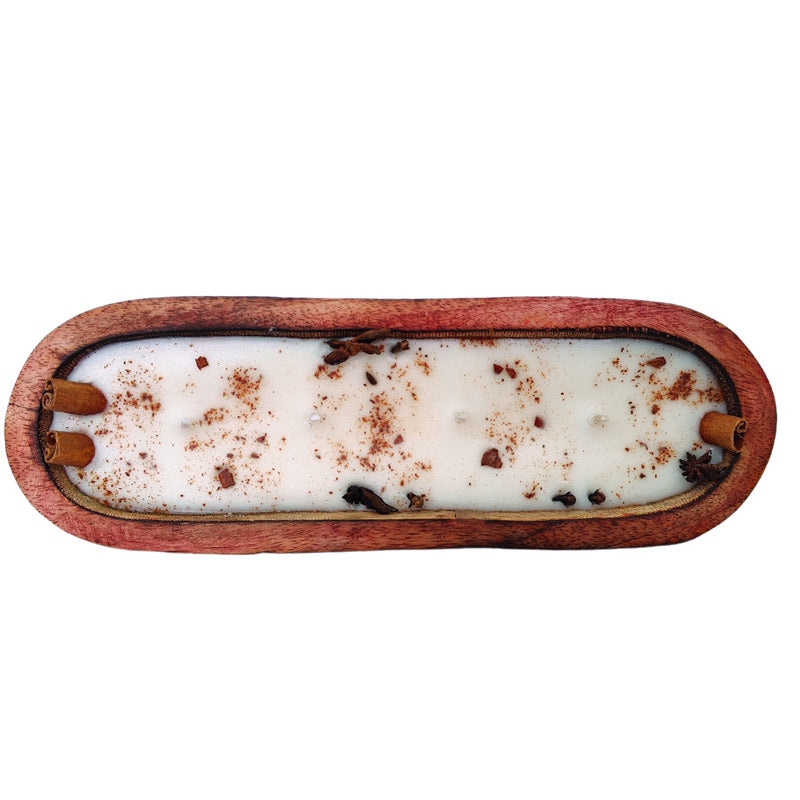 Imtthiya Cinnamon Scented Candle In Wooden Box media 6