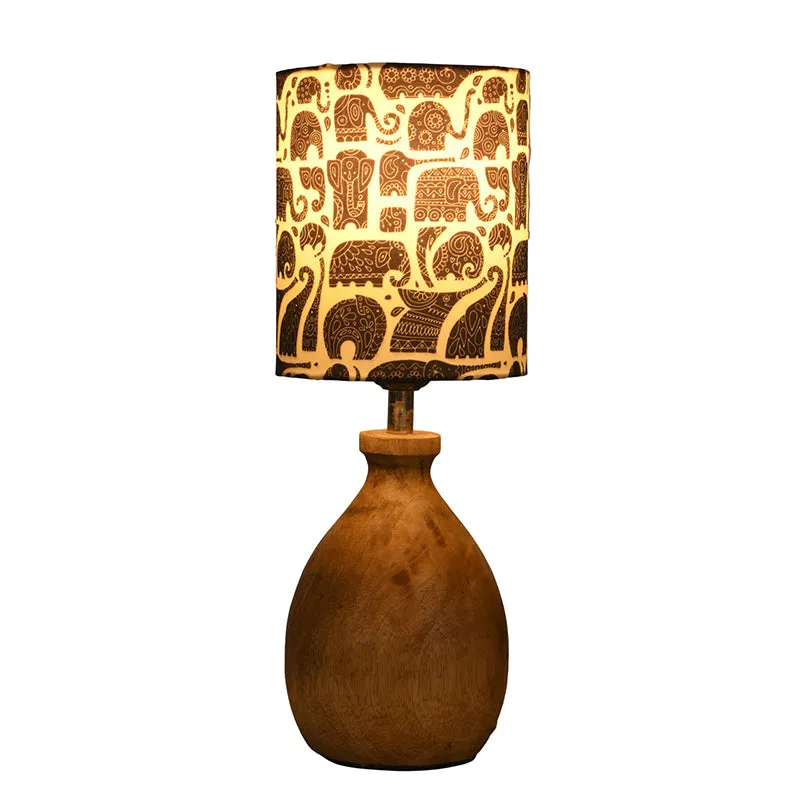 Elephanta Kumbha Fabric Table Lamp media 4