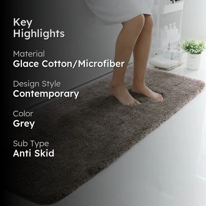 Vegas Luxe Micro Fiber Runner Rug - Taupe media 2