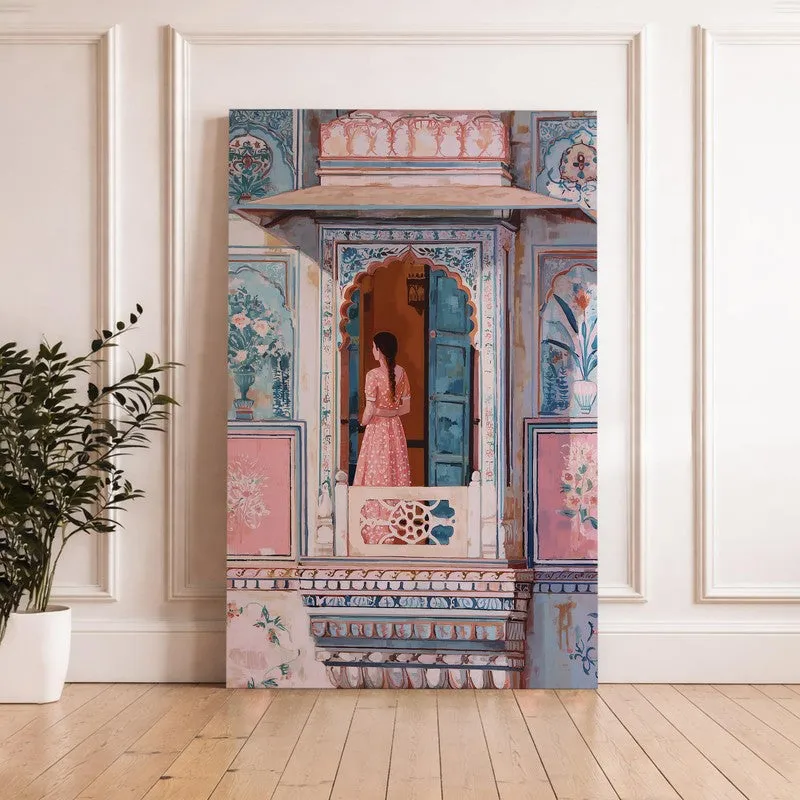 Blush Balcony Canvas Wall Art media 6