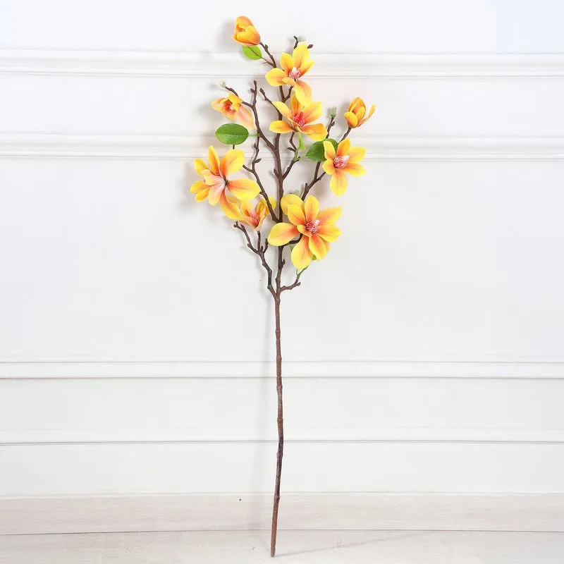 Magnolia Artificial Flower Stem - Yellow media 3