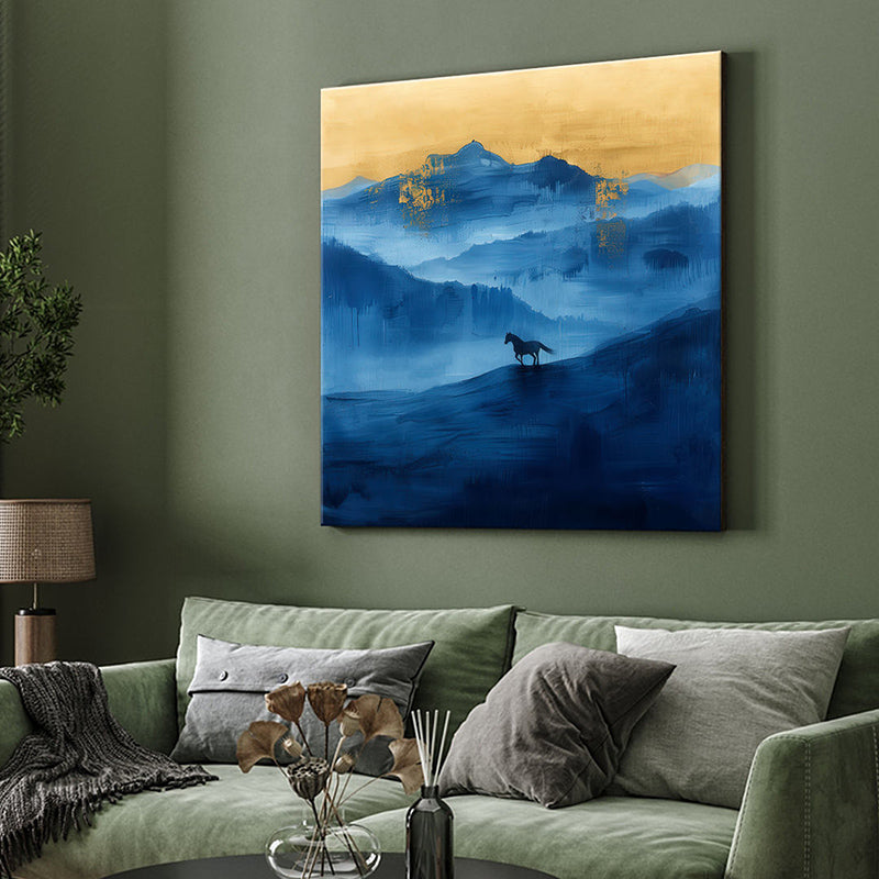Lone Horse Wall Painting media 5