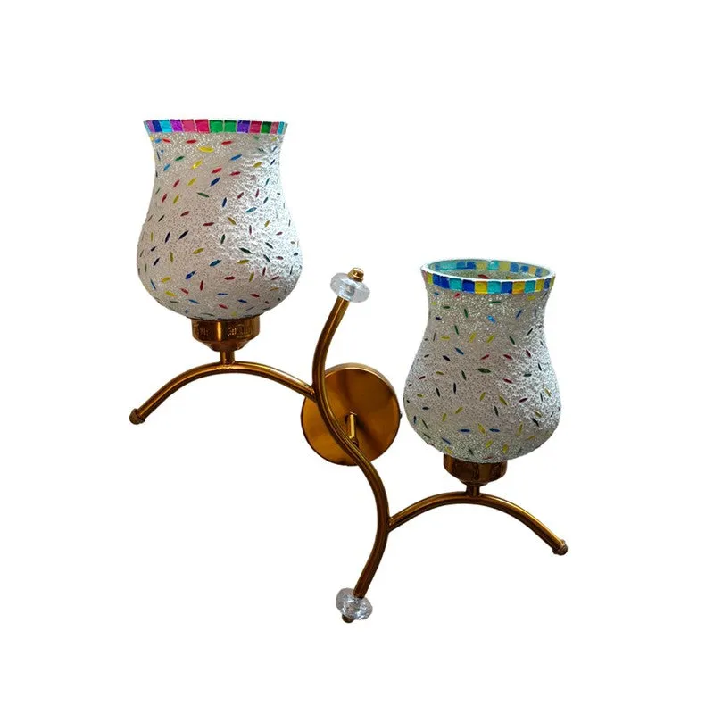 Lumecrest Twin Glass Wall Lamp - Multicolor media 4