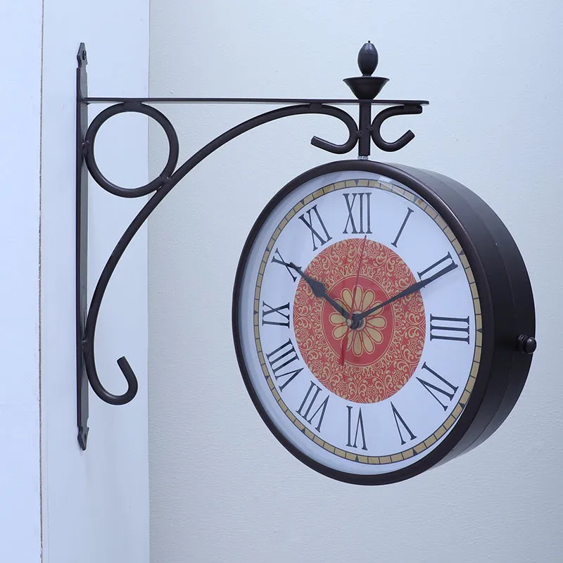 Metal Meridian Iron Wall Clock media 4