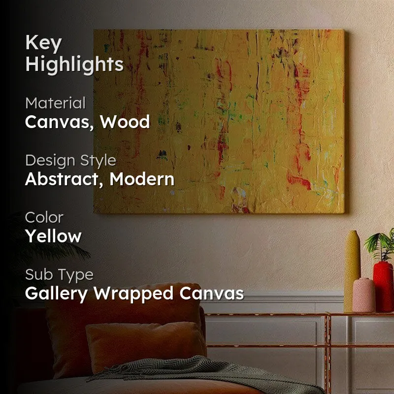 Ray Of Sun Abstract Canvas Painting - Gallery Wrap media 2