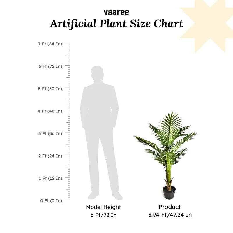 GreenAura Artificial Plant With Black Fiber Pot - 3.6 Feet media 9