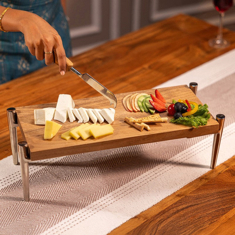 Cedar Curve (Wood,Aluminum) Platter
