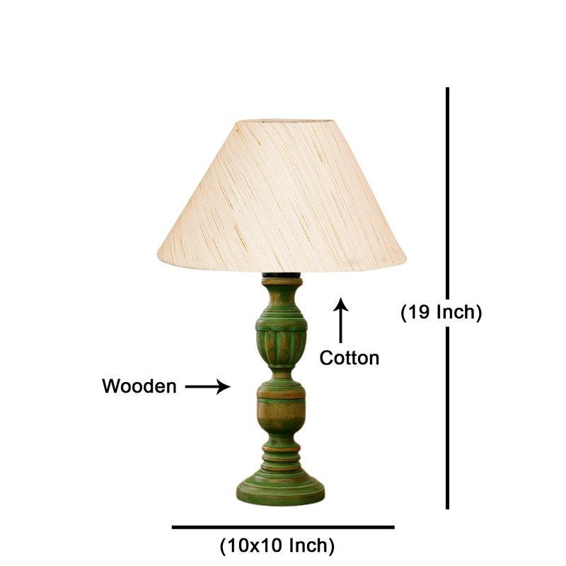 Arvello Auro Wooden Table Lamp - OffWhite media 8