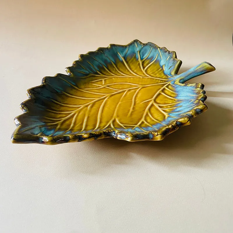Cerelia Ceramic Platter - Yellow & Blue media 6