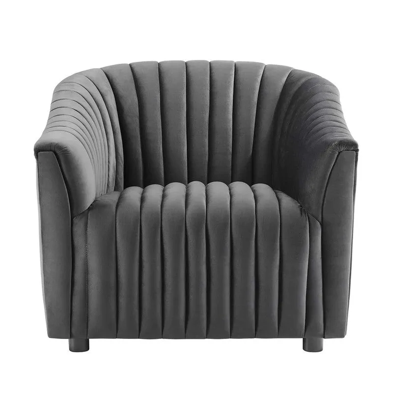 Urbanix Neem Wood Accent Chair - Grey media 4