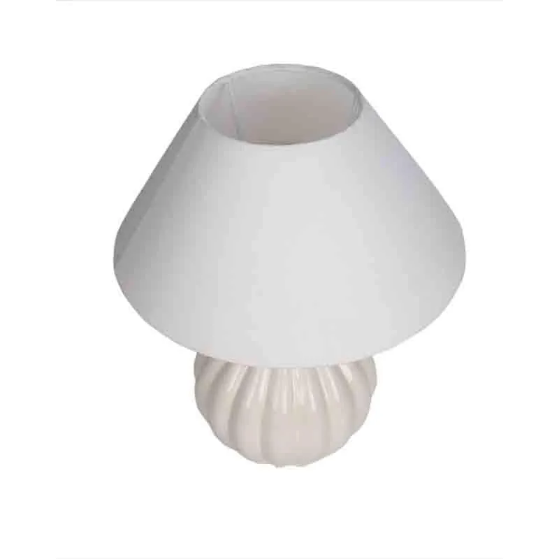Modak Ceramic Table Lamp - White media 4