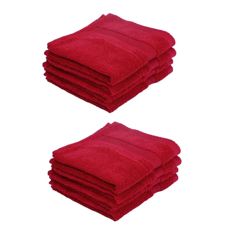 Miorah Face Towel (Red) - Set Of Eight media 4