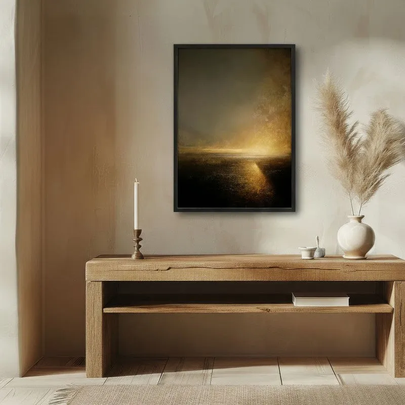 Glow Beyond the Dark Archival Paper Wall Painting With Black Frame media 1