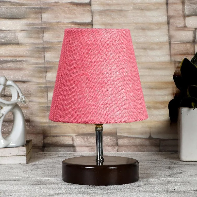 Mita Jute Table Lamp - Pink,Brown media 3