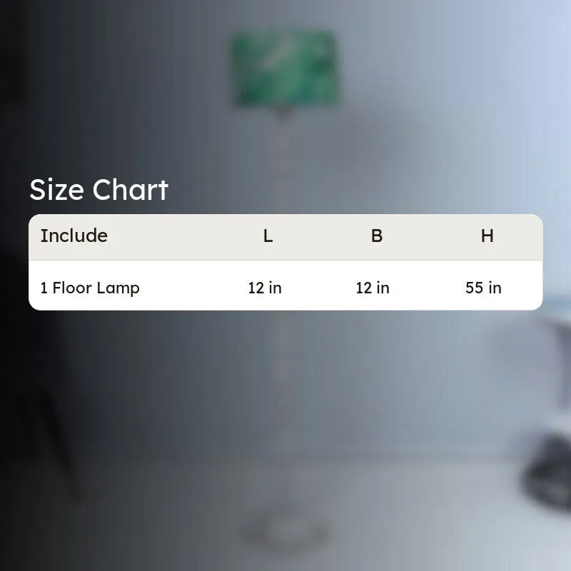 Kaizen Totem Printed Mango Wood Floor Lamp - White media 4