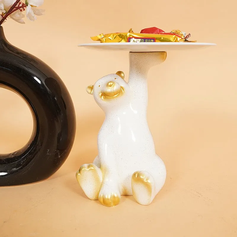 Charming White Rabbit Candle Holder media 3