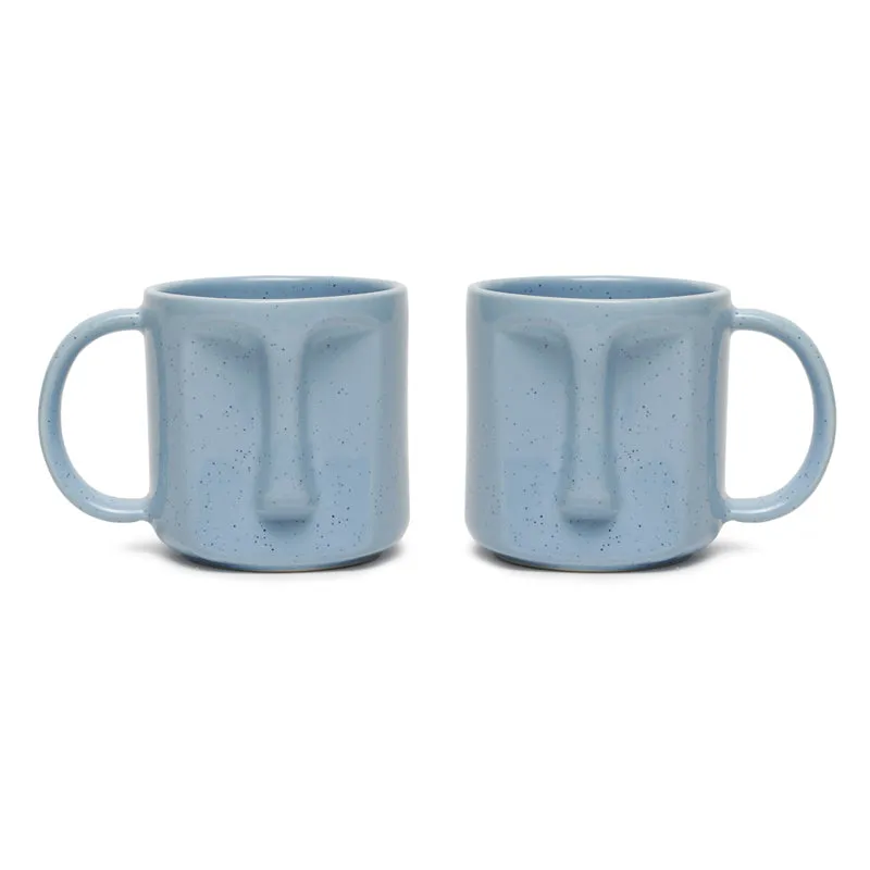 Cuppa Stoneware Coffee Mug (420 mL Each,Light Blue) - Set Of Two - 6