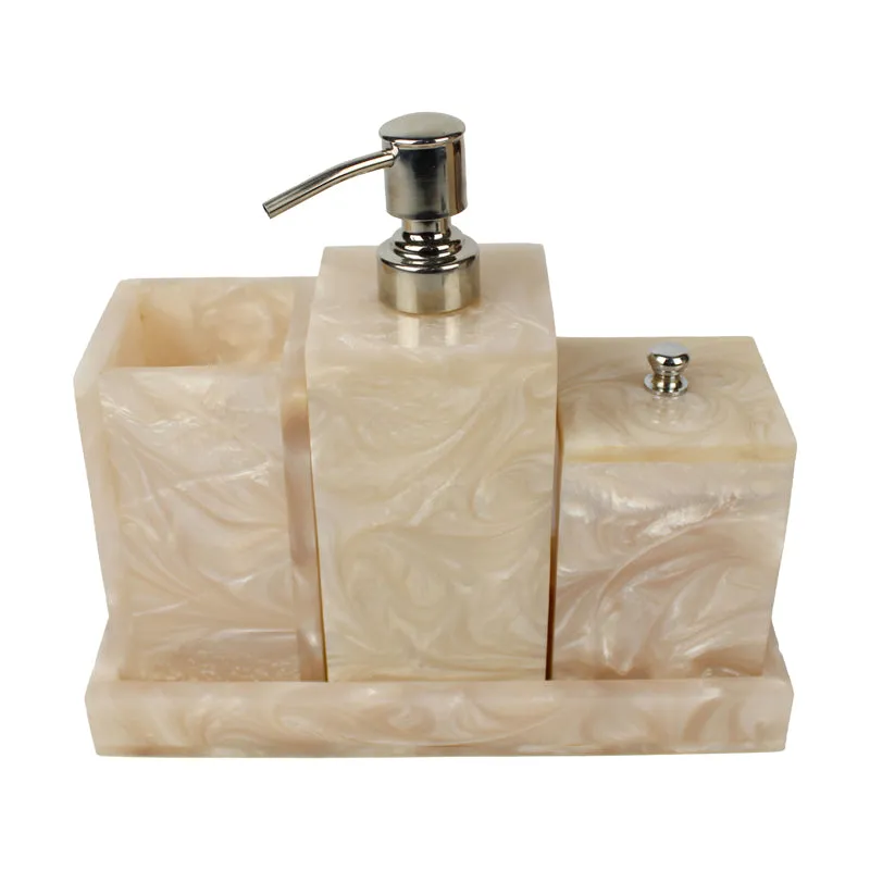 Svela Resin Bathroom Set (Ivory) - Four Piece Set media 10