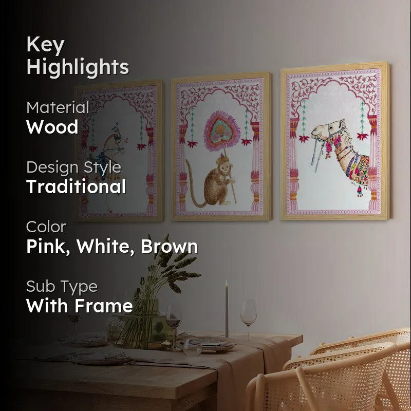 Ethnic Dream  Wall Art - Set Of Three media 2