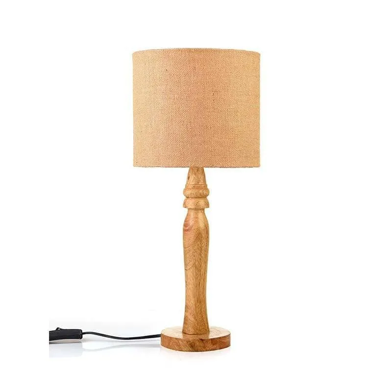 Vintage Dream Fabric Table Lamp - Brown media 3