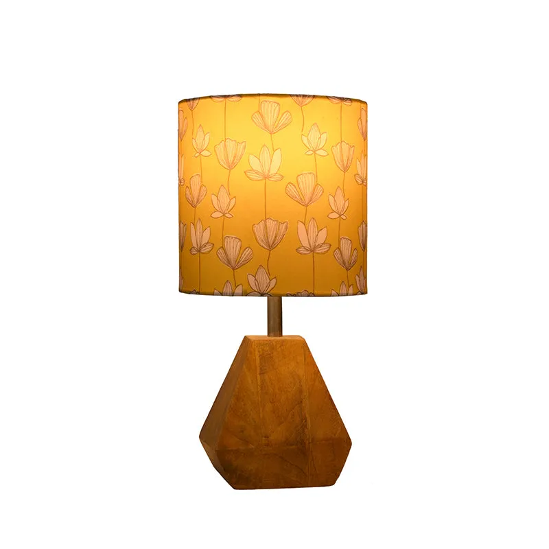 Flora Diamond Fabric Table Lamp - Yellow media 4