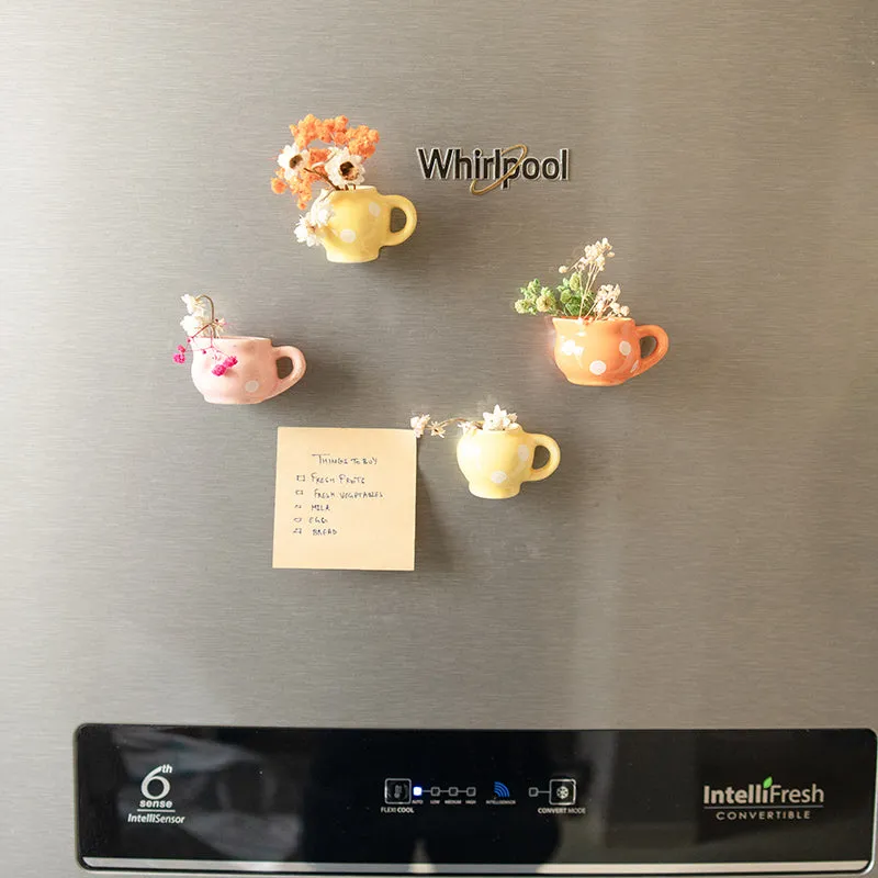 Garden Party Magnetic Fridge Planter - Set Of Four media 5