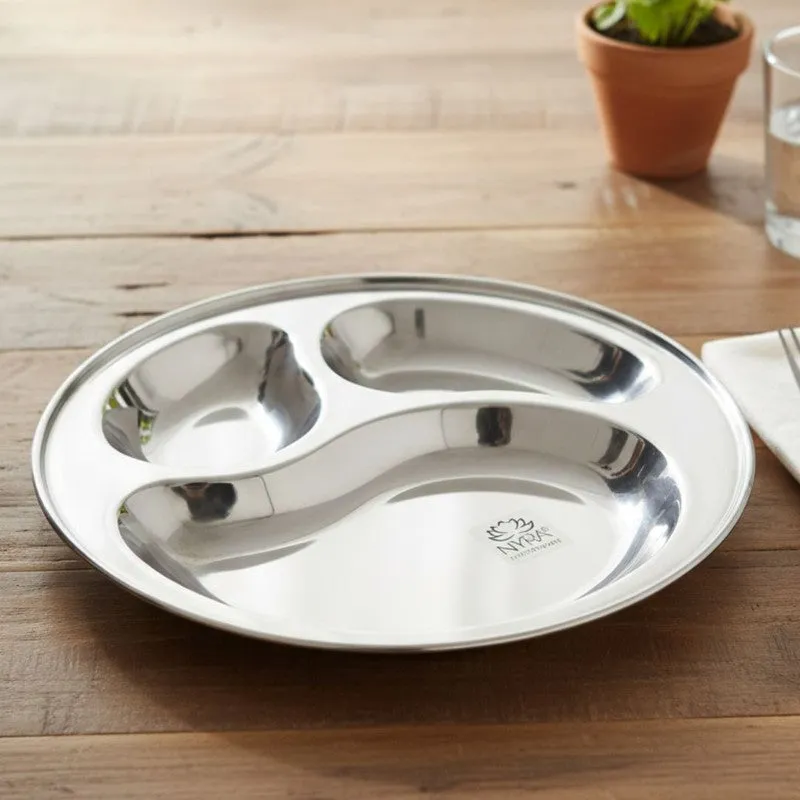 Servia Stainless Steel Dinner Plate - Set of Two media 3