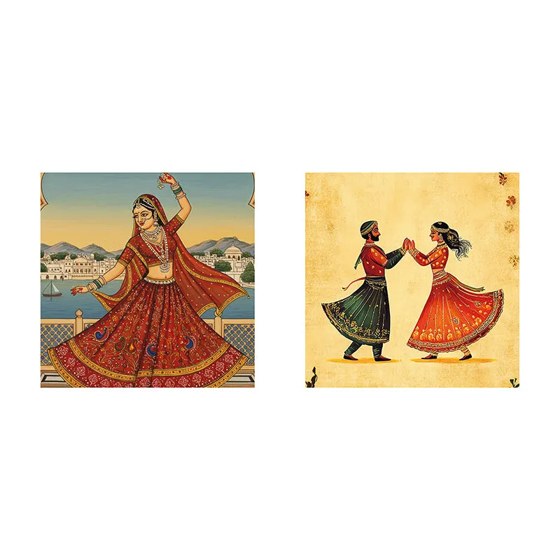 Dance Tribe Canvas Wall Art - Set Of Two media 3