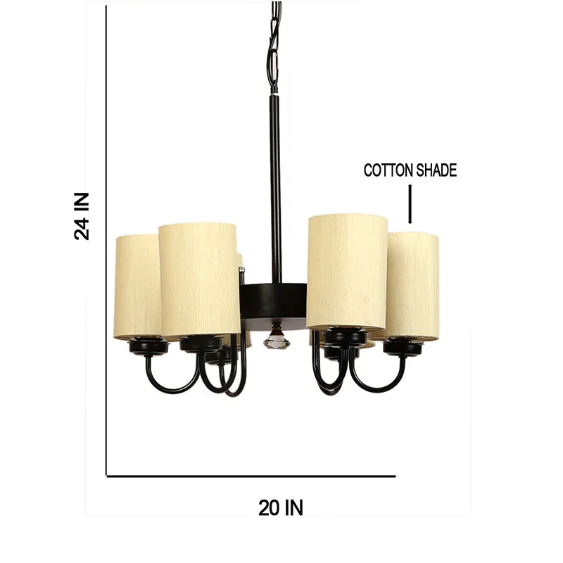 Viya Cylindrical Ceiling Lamp - Off White media 4
