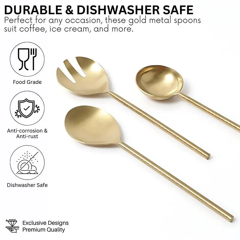 Zarifa Stainless Steel Serving Spoon - Set Of Five media 5