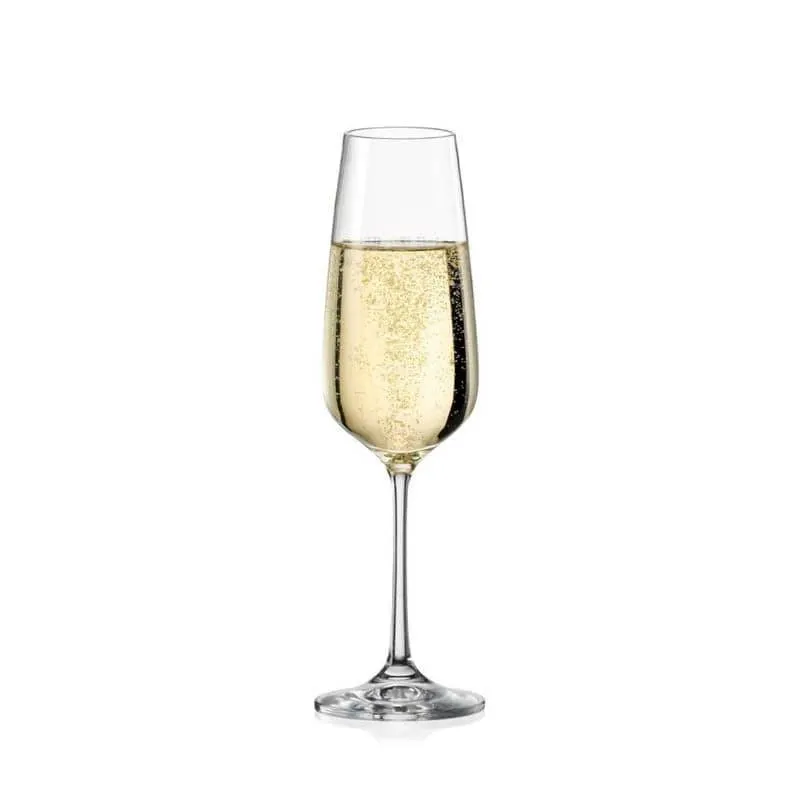 Stella Bohemia Crystal Flute Glasses (190 ML) - Set Of Six media 4
