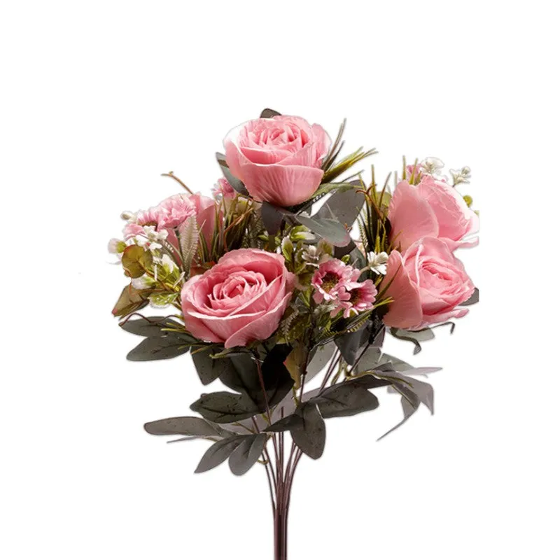 AarviDecor Velvet Rose Silk Artificial Flowers media 4