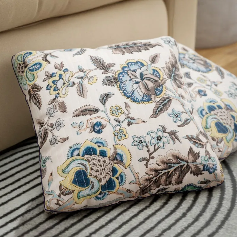 Wild Petal Cotton Cushion Covers - Set Of Five media 5