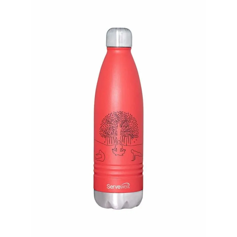 Zen Sip Hot & Cold Thermos Bottle (Red) - 750 mL media 3